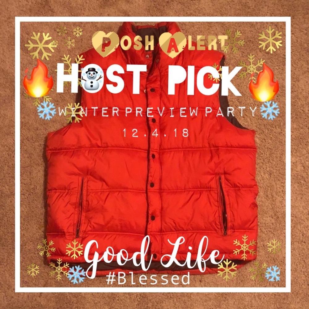 Old Navy XL Orange Vest - Worn ONCE!